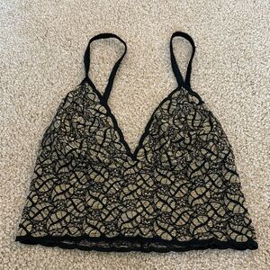 Vintage Black Lace Bralette